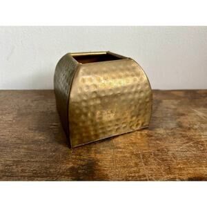 Vintage Hammered Brass Decorative Vase | Small Brass Bud Vase | Vintage Home